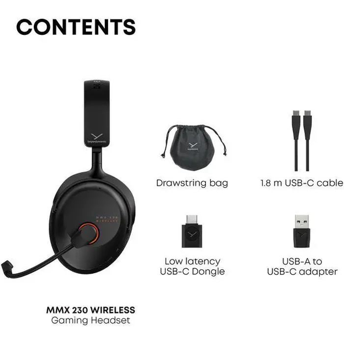 Beyerdynamic MMX 230 Wireless Gaming Headset in Arctic White with Active Noise Cancellation, Low-latency dongle, 60-hour battery life with replaceable by Beyerdynamic - Image 5