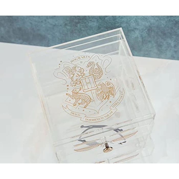 Ukonic Harry Potter Snitch Acrylic Beauty Organizer Jewelry Box Display Case Container - Trinket Tray For Necklaces, Rings, Bracelets - Home Decor Room Essentials - Wizarding World Gifts by Ukonic - Image 4