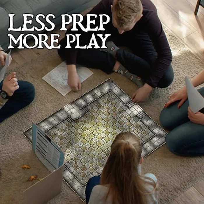 Giant Book of Battle Mats Dragon Lairs & Dungeons by Loke | Ages 14+ | 1+ Players | Reusable, Marker-Friendly Encounter Maps for Tabletop Roleplaying with Miniatures, Tokens & 3D Scenery by Loke BattleMats - Image 4