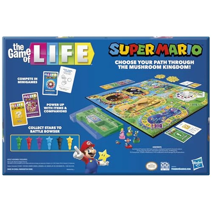 Hasbro Gaming The Game of Life: Super Mario Edition Board Game for Kids Ages 8 and Up, Play Minigames, Collect Stars, Battle Bowser by Hasbro Gaming - Image 2