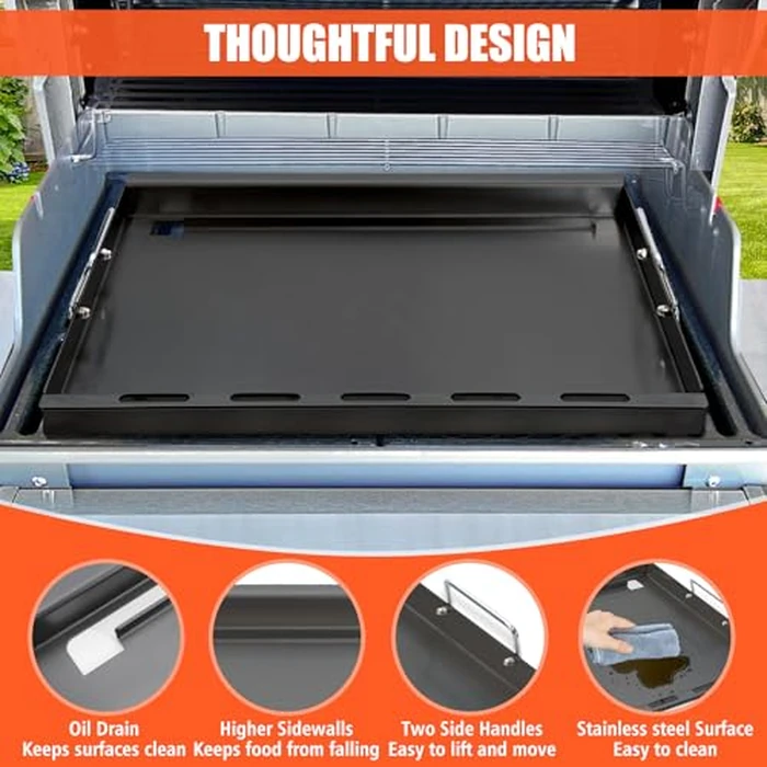 Genesis 2 e310 Griddle Insert for Weber Genesis II 300 and LX 340 Series, Flat Top Grill Griddle Replacement Parts for Weber Genesis II E-310/315/325/330/335 and S-310/335 by KEESHA - Image 5