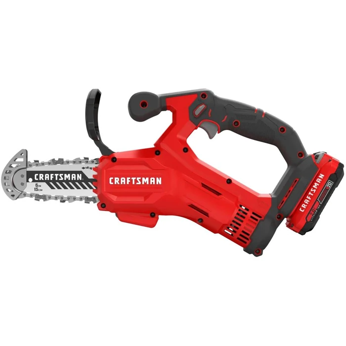 CRAFTSMAN CMCCS320D1-R V20* 6-inch Cordless Pruning Cordless Chainsaw Kit - Red by CRAFTSMAN - Image 2