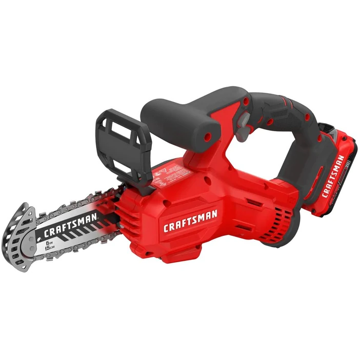 CRAFTSMAN CMCCS320D1-R V20* 6-inch Cordless Pruning Cordless Chainsaw Kit - Red by CRAFTSMAN - Image 3