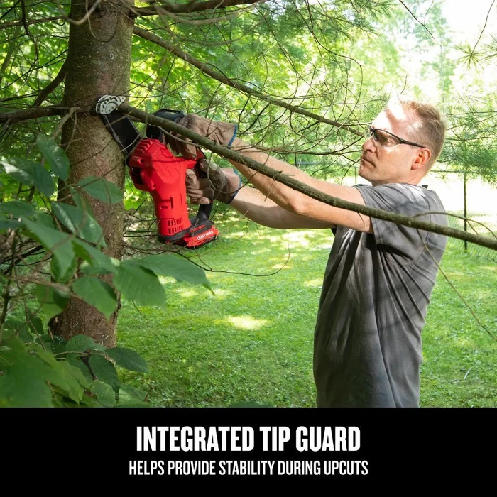CRAFTSMAN CMCCS320D1-R V20* 6-inch Cordless Pruning Cordless Chainsaw Kit - Red by CRAFTSMAN - Image 6