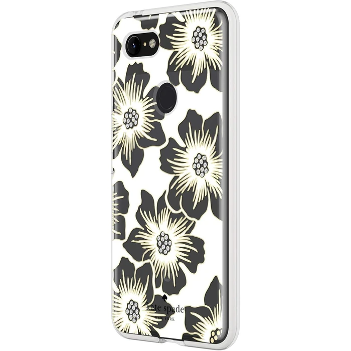 Kate Spade Defensive Phone Case for Google Pixel 3 XL - Reverse Hollyhock Floral (Cream) by Kate Spade - Image 2