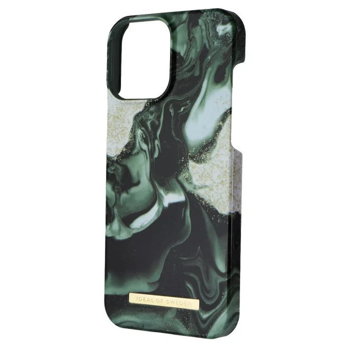 iDeal of Sweden Printed Phone Case for iPhone 13 Pro Max - Golden Olive Marble by iDeal of Sweden - Image 2