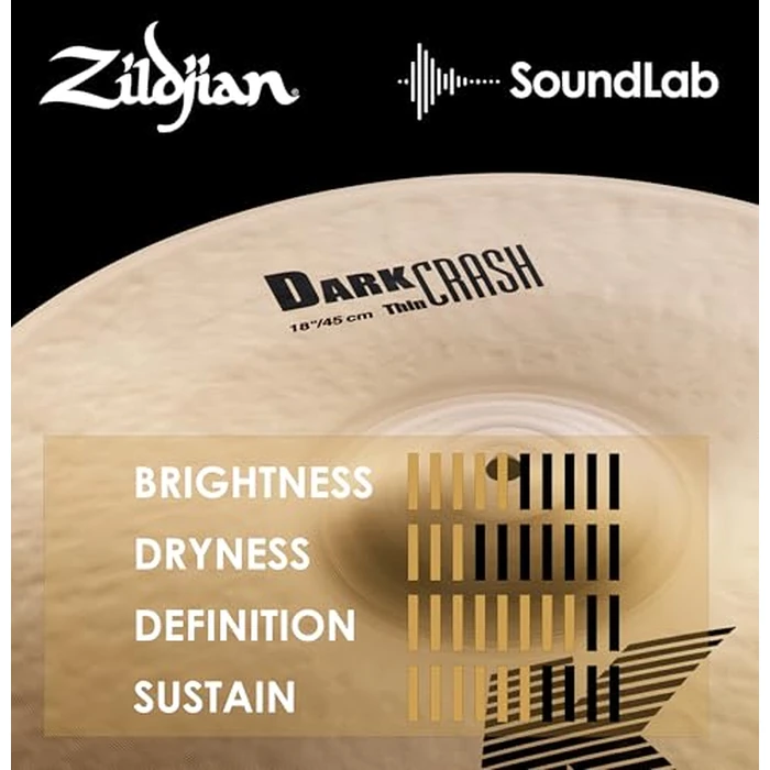 Zildjian K0904 18" K Dark Crash Thin Cast Cymbal by Zildjian - Image 6