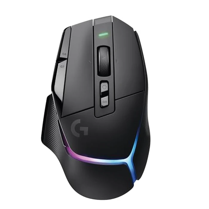 Logitech G502 X Plus Wireless Gaming Mouse: Optical Switches, LIGHTSYNC RGB, 13 Buttons, Infinite Scroll Toggle, <130 hr Battery Life, USB-C, PowerPlay Wireless Charging Capable, for PC/MacOS - Black by Logitech G - Used - Very Good condition