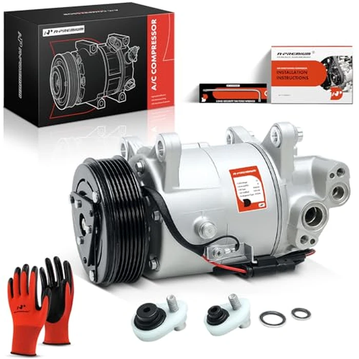 A-Premium A/C Compressor with Clutch Compatible with BMW 320i, 330i, 340i, 430i, 440i, X3, X4, Z4, 2017 2018 2019 2020, with 6SAS14C Compressor by A-Premium - Used - Acceptable condition - US$58.52