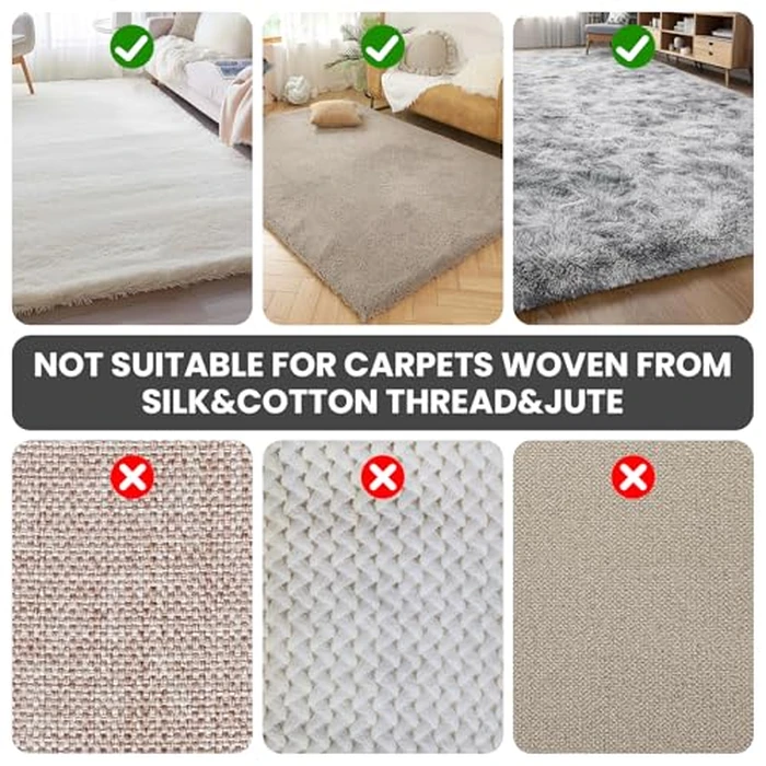 Bolfie 3 in 1 Carpet Rake for Pet Hair Removal, Tool Set of 3, 55” Long Handle Carpet Pet Hair Removal Carpet Scraper Dog Cat Hair Remover for Sofa, Couch, Car, Rug (Black) by Bolfie - Image 7