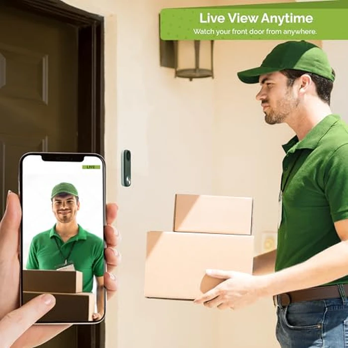 Remo+ RemoBell S WiFi Video Doorbell Camera with HD Video, Motion Sensor, 2-Way Talk, and Alexa Enabled (No Monthly Fees) (Free Cloud Storage) by Remo+ - Image 2
