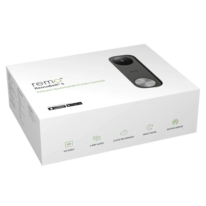 Remo+ RemoBell S WiFi Video Doorbell Camera with HD Video, Motion Sensor, 2-Way Talk, and Alexa Enabled (No Monthly Fees) (Free Cloud Storage) by Remo+ - Image 9