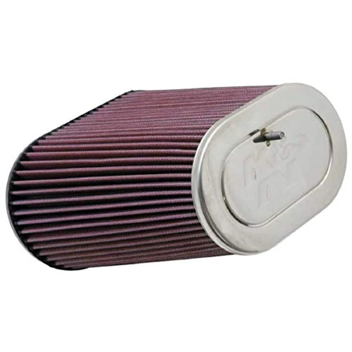K&N Universal Clamp-On Air Intake Filter: High Performance, Premium Washable, Replacement Filter: Flange Diameter: 3.125 In, Filter Height: 9 In, Flange Length: 0.625 In, Shape: Oval Straight, RF-1012 by K&N - Used - Like New condition - US$38.86