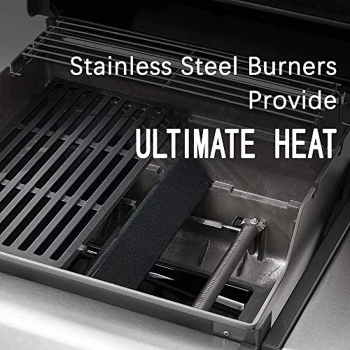 Uniflasy 69785 18 Inch Grill Burner for Weber Spirit I & II 200 Series Spirit E-210 E-220 Spirit S-210, S-220 Gas Grills with Up Front Control Tube Pipe 304 Stainless Steel by Uniflasy - Image 6