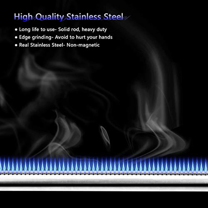 Uniflasy 69785 18 Inch Grill Burner for Weber Spirit I & II 200 Series Spirit E-210 E-220 Spirit S-210, S-220 Gas Grills with Up Front Control Tube Pipe 304 Stainless Steel by Uniflasy - Image 8