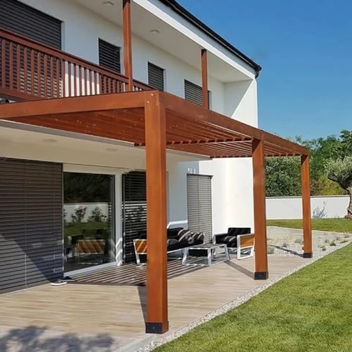 XYADX Concrete Fence Post Holder 6x6 inches 4 Pack, U Shape Fence Post Base Anchor Pergola Brackets by XYADX - Image 6