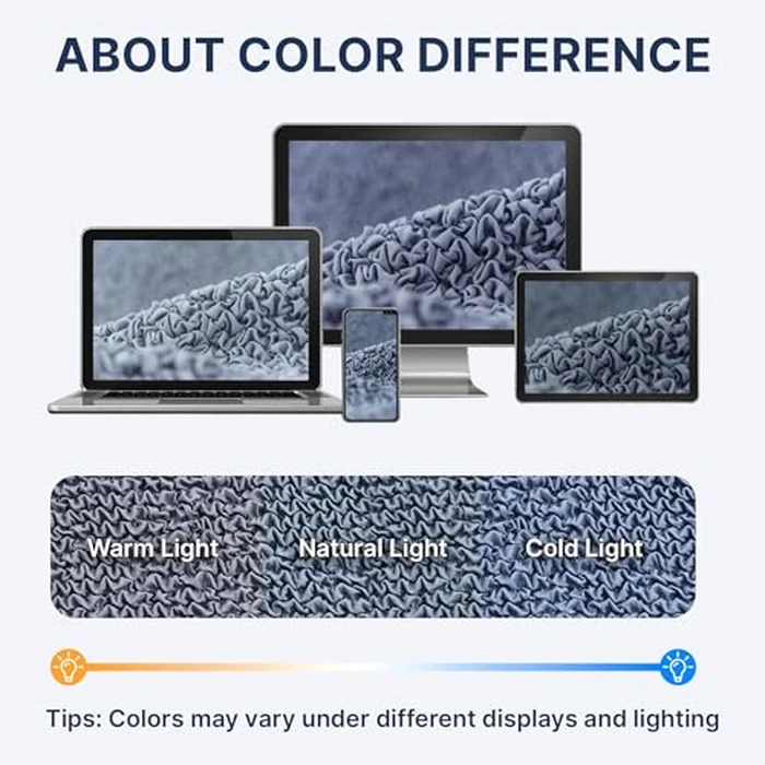 PAULATO BY GA.I.CO. Extra Large Corner Sectional Couch Cover - Oversized L-Shape Couch Slipcover - Washable Sofa Covers - 1-Piece Form Fit Furniture Protector - Microfibra - Blue (Large Corner Sofa) by PAULATO BY GA.I.CO. - Image 7