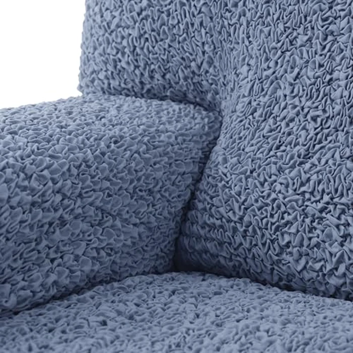 PAULATO BY GA.I.CO. Extra Large Corner Sectional Couch Cover - Oversized L-Shape Couch Slipcover - Washable Sofa Covers - 1-Piece Form Fit Furniture Protector - Microfibra - Blue (Large Corner Sofa) by PAULATO BY GA.I.CO. - Image 8