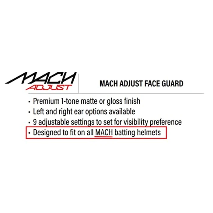 Rawlings | MACH Adjust Extension Piece | Adjustable Face Guard | Matte Royal | Right-Handed Batter by Rawlings - Image 4