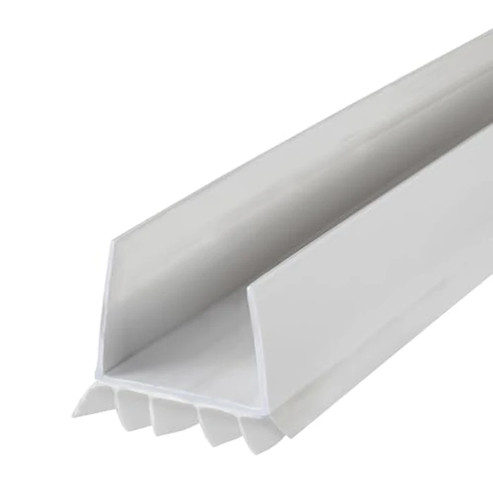 M-D Building Products Vinyl Cinch(R) U-Shape Door Bottom Seal, Slide-On Weatherstripping Draft Stopper, Easy to Install, Fits 36” x 1-3/4” Doors, Fills 3/8”- 3/4” Gaps, 2 Pack of 43336, White by M-D Building Products - Used - Very Good condition - US$22.55