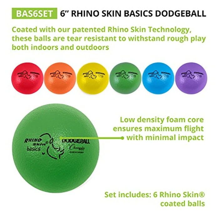 Champion Sports Rhino Skin Basic Dodgeball Set, 6" by Champion Sports - Image 3