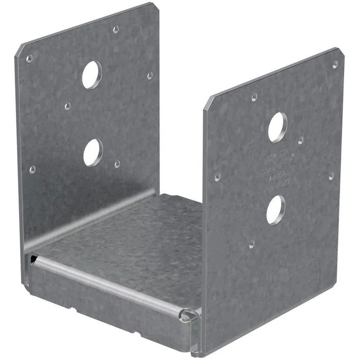 Simpson Strong-Tie ABU66Z ZMAX Galvanized 12-Gauge Adjustable Standoff Post Base for 6x6 (10-Pack) - Grey by Simpson Strong-Tie - Refurbished - Premium condition - US$441.17