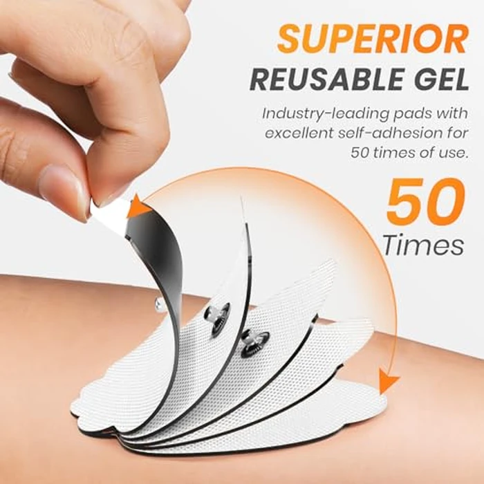 AVCOO 3-in-1 TENS Unit Muscle Stimulator with 24 Modes, 30 Intensities EMS Massage Machine for Shoulder, Back Pain Relief Therapy, Dual-Channel Electronic Pulse Massager with Type-C Port, 10 Pads by AVCOO - Image 7