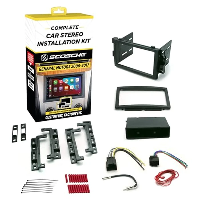 SCOSCHE Install Centric ICGM10BN Compatible with Select GM 2006-17 LAN Double DIN Complete Basic Installation Solution for Installing an Aftermarket Stereo by Scosche - Used - Acceptable condition - CA$13.55