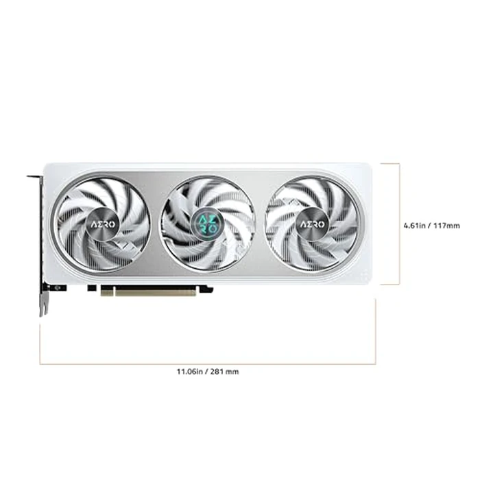 GIGABYTE GeForce RTX 5060 AERO OC 8G Graphics Card, 8GB 128-bit GDDR7, PCIe 5.0, WINDFORCE Cooling System, GV-N5060AERO OC-8GD Video Card by GIGABYTE - Image 6