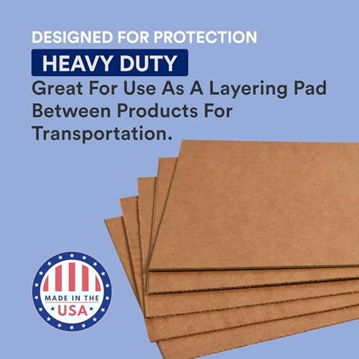 BOX USA 36" x 48" 5-Pack - Large Card Board Sheets for Packaging, Layer Separation, Shipping, Mailing, Packing, and Protecting Products from Forklift Damage by BOX USA - Image 3