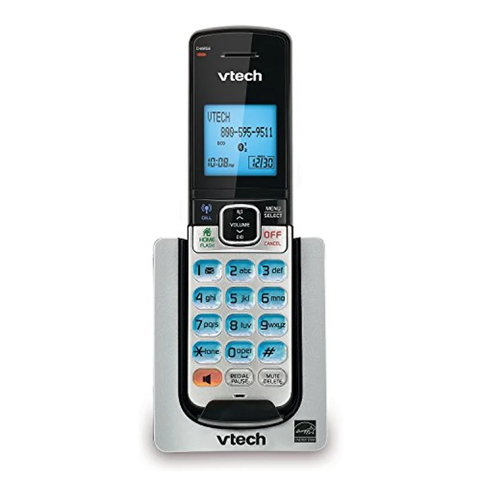 VTech DS6600 DECT6.0 Cordless Accessory Handset (Requires The DS6611-2 or DS6621-2 Base to Pair with, Sold Separately), Black and Silver by VTech - Used - Good condition - CA$5.38