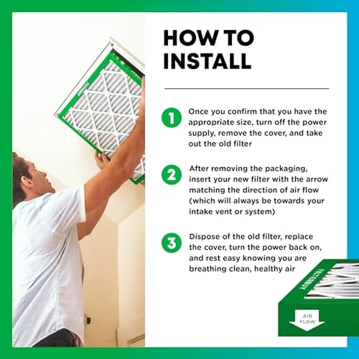 Filterbuy 18x24x4 Air Filter MERV 8 Essential Dust & Allergy Defense (2-Pack), Electrostatic Pleated HVAC AC Furnace Filters Replacement (Actual Size: 17.50 x 23.38 x 3.63) by Filterbuy - Image 5