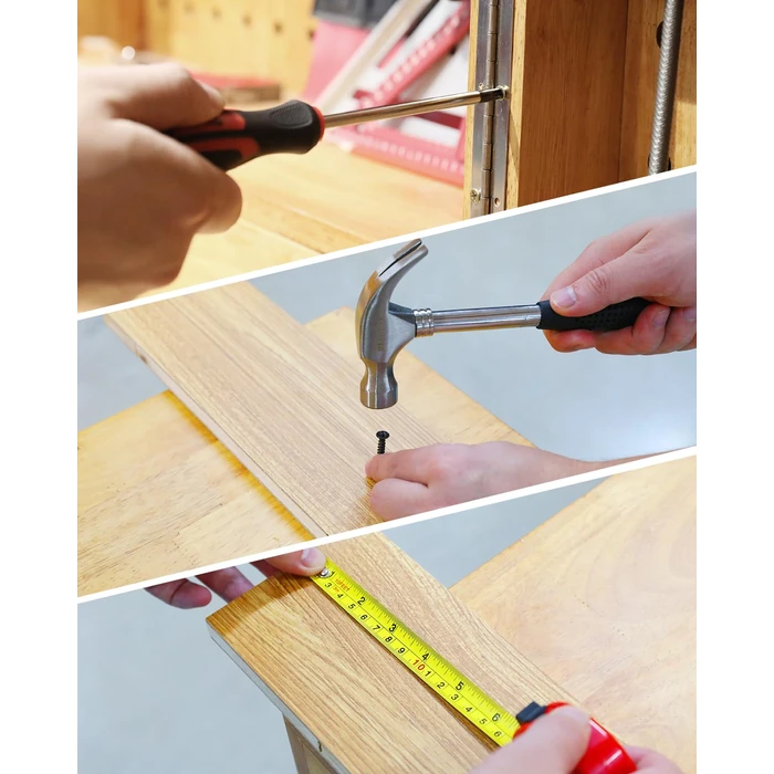 KingTool Home Repair Tool Kit - 149 Pieces Basic Home Repair Tool Set, General Mechanic Tool Set, General Household Tool Kit with Plastic Toolbox, Perfect for Homeowner, Office & College Repairs by KingTool - Image 5