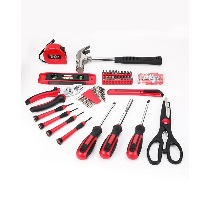 KingTool Home Repair Tool Kit - 149 Pieces Basic Home Repair Tool Set, General Mechanic Tool Set, General Household Tool Kit with Plastic Toolbox, Perfect for Homeowner, Office & College Repairs by KingTool - Image 6
