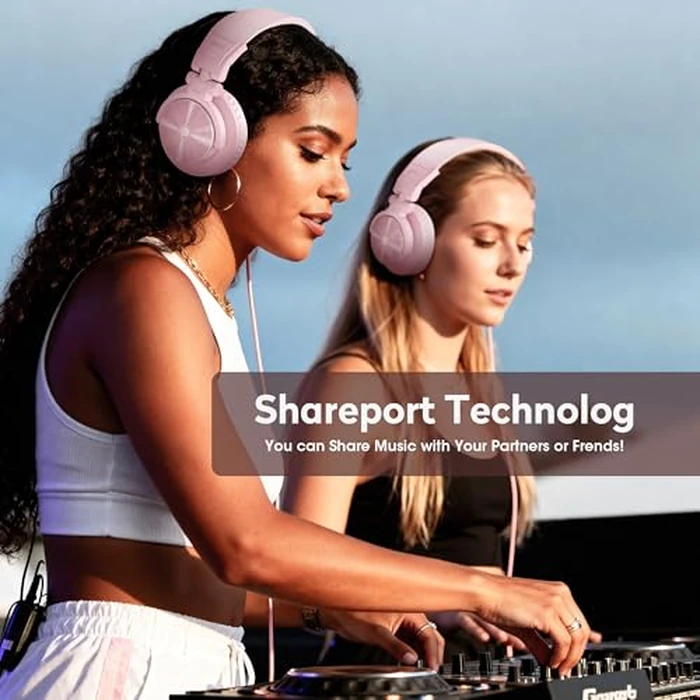 PUPGSIS Wired Hi-Res Studio Monitor Headphones - 50mm Drivers Over-Ear with 1/4 to 3.5mm Jack, for AMP Recording, Mixing, DJ, Gaming & Music Production(Pink) by P PUPGSIS - Image 8