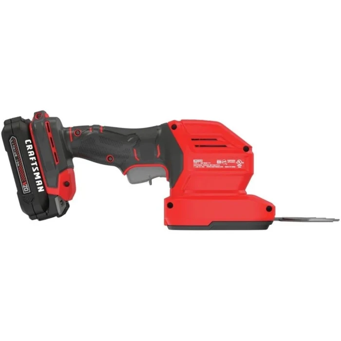 CRAFTSMAN CMCSS800C1-R V20 8 in. Cordless 2-in-1 Hedge Trimmer and 4 in. Grass Shear Kit - Red by CRAFTSMAN - Image 10
