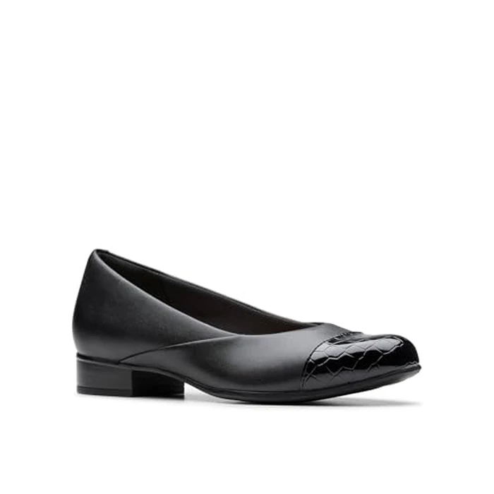 Clarks Collection Women's Juliet Rise Ballet Flat, Black Leather, 8.5 N US by Clarks - Image 5