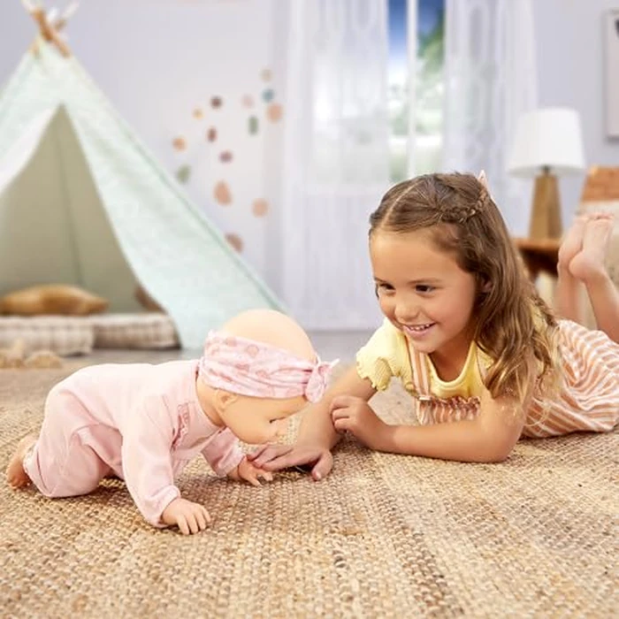 Baby born Learn to Walk Baby Doll Annabell - Blue Eyes: Realistic Features for Kids Ages 3+, Walks, Crawls, Sits & Kicks, Eyes Open & Close, Multiple Sound Effects by Baby born - Used - Like New condition