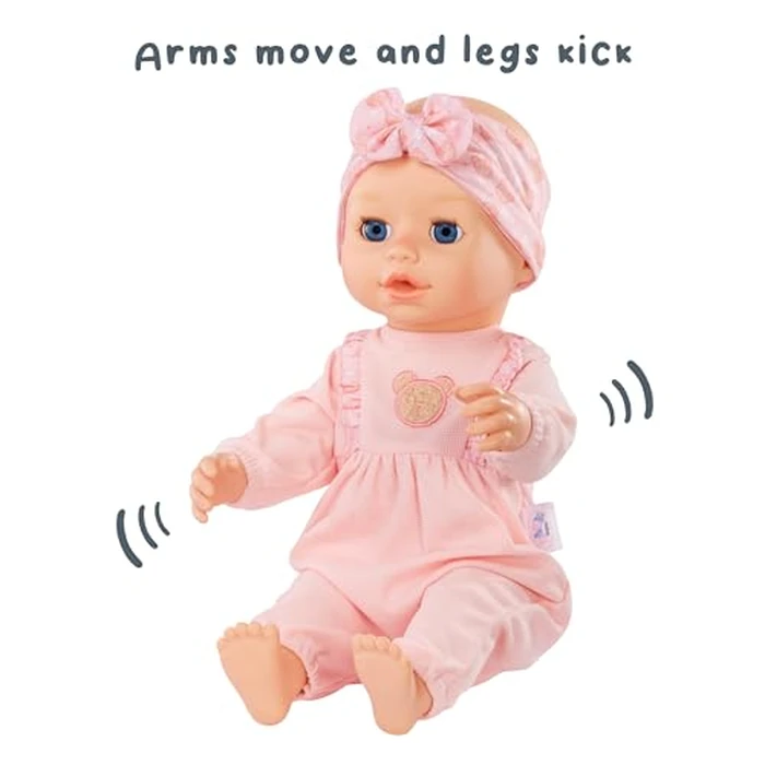Baby born Learn to Walk Baby Doll Annabell - Blue Eyes: Realistic Features for Kids Ages 3+, Walks, Crawls, Sits & Kicks, Eyes Open & Close, Multiple Sound Effects by Baby born - Image 4