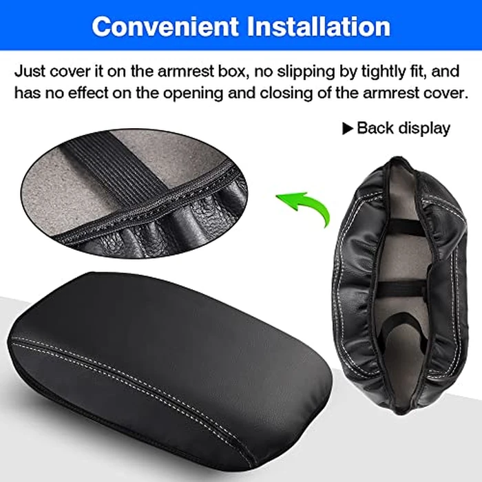 Autorder Center Console Armrest Cover for 2021-2025 2026 Jeep Grand Cherokee L Accessories Armrest Cover Anti-Scratch Middle Console Pad Leather Armrest Protector by Autorder - Image 7