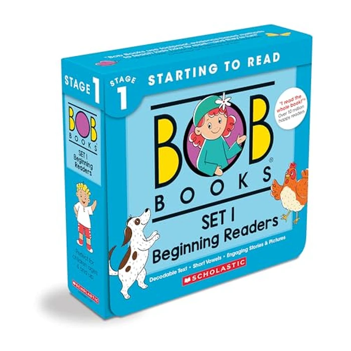 Bob Books - Set 1: Beginning Readers Box Set | Phonics, Ages 4 and up, Kindergarten (Stage 1: Starting to Read) by Scholastic - Used - Acceptable condition