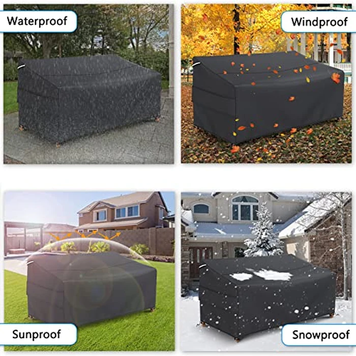 Gasadar Patio Sofa Cover waterproof for 3-Seater Outdoor Sofa Loveseat and Furnitures,Heavy Duty Outdoor Couch Covers , Anti UV and Dustproof, 78" Lx34" Dx31" H, Black by Gasadar - Image 7