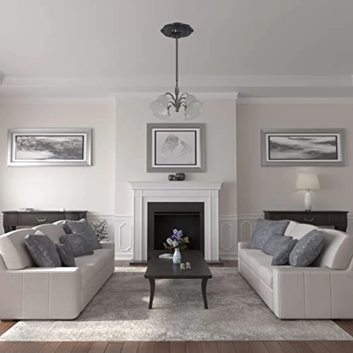 Ekena Millwork CM22ORNSF Orrington Ceiling Medallion, 22" OD x 6 1/4 ID x 1 3/4 P, Night Shade by Ekena Millwork - Image 4