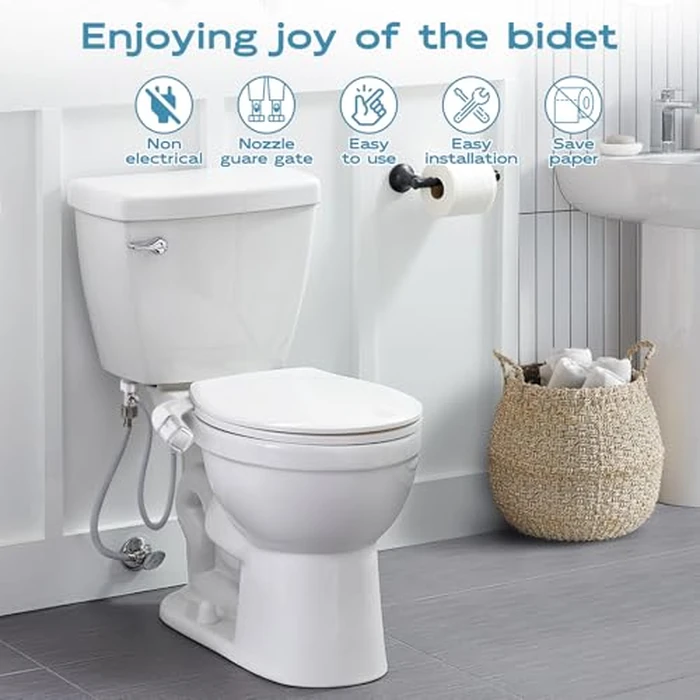 Shineforu Ultra-Slim Bidet Dual Mode Bidet Attachment for Toilet, Bidet Toilet Seat Attachment with Pressure Controls(Feminine/Posterior Wash),Easy to install Design Non-Electric Bidet by Shineforu - Image 6