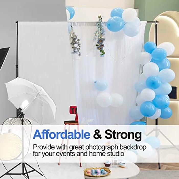 EMART Backdrop Stand Kit, 10x7ft (WxH) Adjustable Photo Backdrop Stands Kit for Parties with Carrying Bag, Photography Background Support Frame for Video Studio Photoshoot Banner Holder by EMART - Image 6