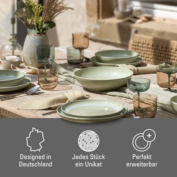 like. by Villeroy & Boch Perlemor Alga pasta bowl, 22 cm Ø, green by like. by Villeroy & Boch - Image 4