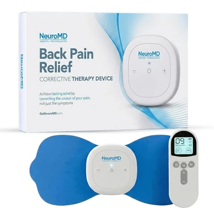 NeuroMD: Corrective Therapy Device for Back Pain - NMES Wireless Electrode Pads | Muscle Stimulator for Pain Relief | 2 Studied Modes for Back Pain, Muscle Strengthening & Sciatica by NeuroMD - Used - Very Good condition - US$141.03