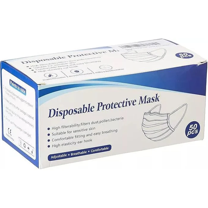 Fohwa Disposable Protective Face Mask (50 Pieces) - White by Fohwa - Refurbished - Brand New condition - US$20.48