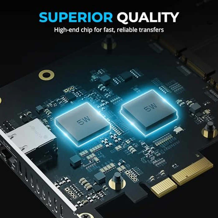 SABRENT PCIe 3.0 x4 Add-in Card with 10GbE and 3X M.2 NVMe SSD Slots, Tool-Free Aluminum Heatsink, Supports 2230/2242/2260/2280, No Bifurcation Required, NAS/Server/PC Compatible (EC-PM2L) by SABRENT - Image 6