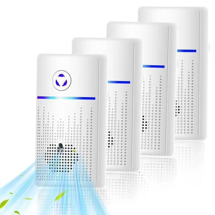 Air Ionizers for Home 4Pack,2026 Upgraded Plug-in Air Purifier with Negative Ion Technology, Odor Eliminator for Pet, Smoke, Dust-Quiet Portable Air Freshener for Bedroom, Office, Kitchen, Litter Box by Oneluner - Image 1